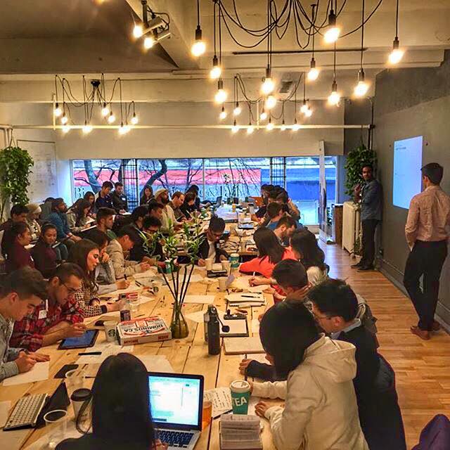 conference room at the network hub in downtown Vancouver